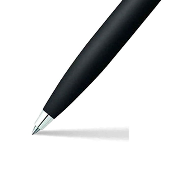 sheaffer-100-9317-matte-black-with-chrome-trim-ballpoint-pen-nib-view