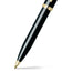 sheaffer-9322-100-ballpoint-pen- black-with-gold-tone-trim-nib-view