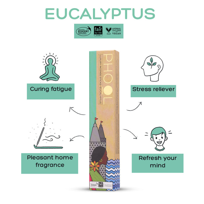 PHOOL - Natural Incense Sticks - Eucalyptus