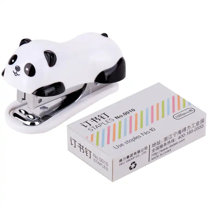 Deli 0453 High Quality Cute Panda Small Size Stapler