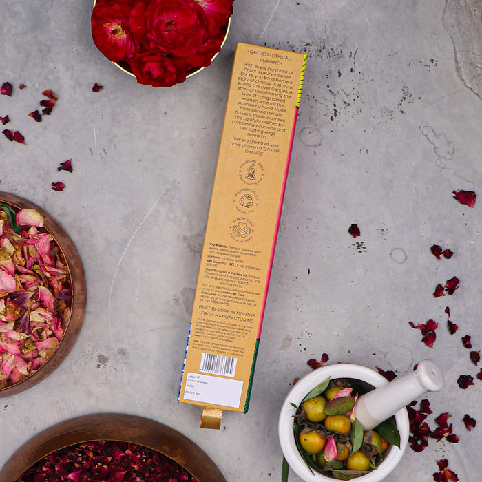 PHOOL - Natural Incense Sticks - Indian Rose