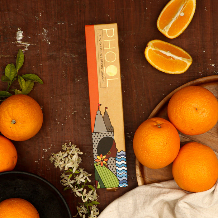 PHOOL - Natural Incense Sticks - Orange