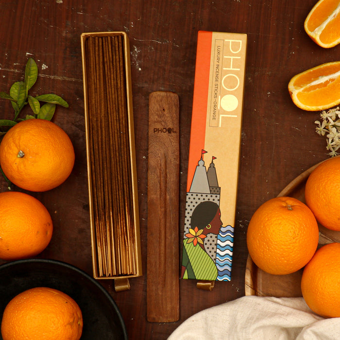 PHOOL - Natural Incense Sticks - Orange