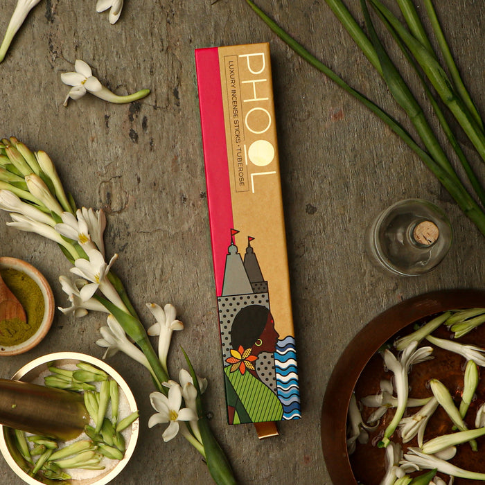 PHOOL - Natural Incense Sticks - Tuberose