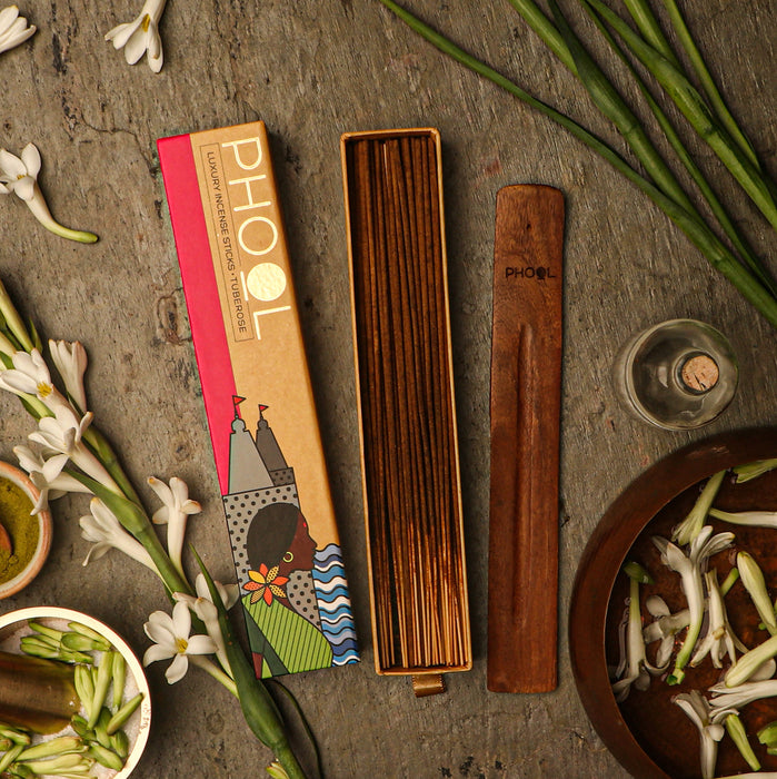 PHOOL - Natural Incense Sticks - Tuberose