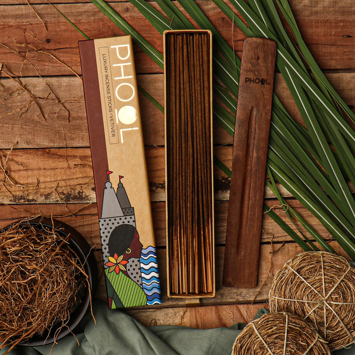 PHOOL - Natural Incense Sticks - Vetiver