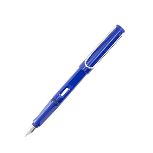 lamy-014-safari-blue-with-metal-clip-fountain-pen-front-view