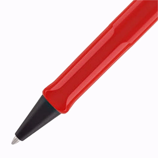 lamy-safari-216-ballpoint-pen-red-with-chrome-plated-clip-nib-view