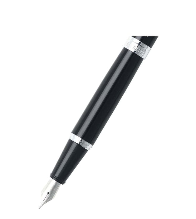 sheaffer-9312-300-fountain-pen-glossy-black-with-chrome-plated-nib-view