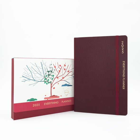 Comma Everything Planner 2025 - Maroon