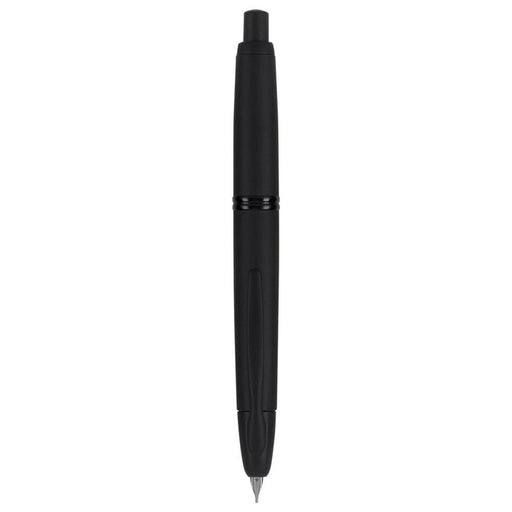 pilot-capless-matte-black-fountain-pen-open-view