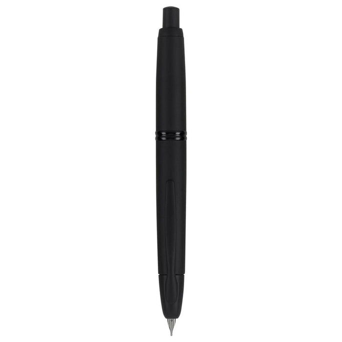 pilot-capless-matte-black-fountain-pen-open-view