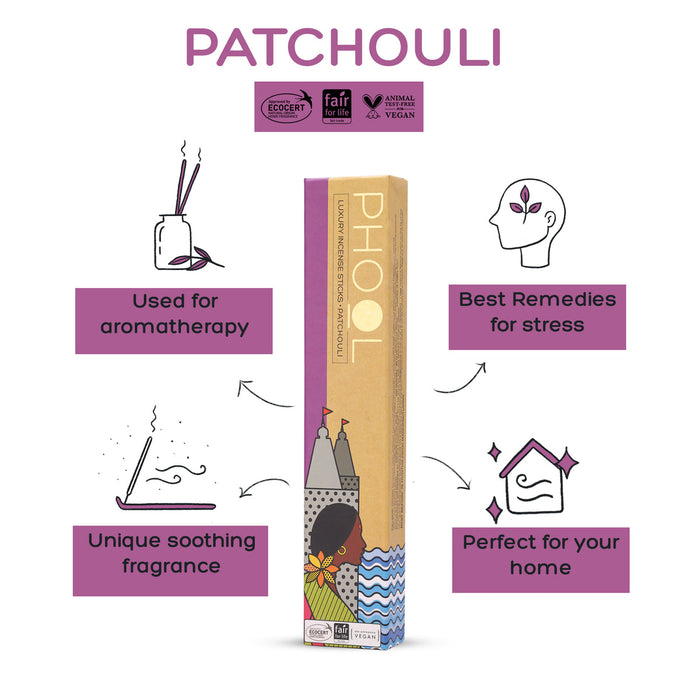 PHOOL - Natural Incense Sticks - Patchouli