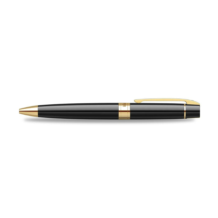 sheaffer-300-9325-glossy-black-ballpoint-pen-with-gold-tone-trim-side-view