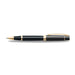 sheaffer-300-9325-glossy-black-with-gold-trims-rollerball-pen-side-view