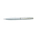 sheaffer-9306-100-ballpoint-pen-brushed-chrome-with-chrome-plated-trim-side-view