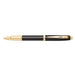 sheaffer-9322-100-fountain-pen-glossy-black-with-gold-trim-side-view