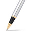 sheaffer-300-9342-chrome-with-gold-trims-rollerball-pen-nib-view