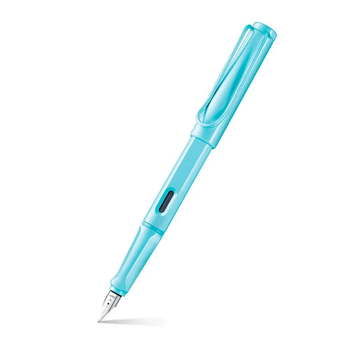 lamy-0D1-safari-fountain-pen-(M)-aqua-sky-front-view