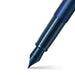 sheaffer-100-9371-satin-blue-fountain-pen-with-pvd-blue-trim-nib-view