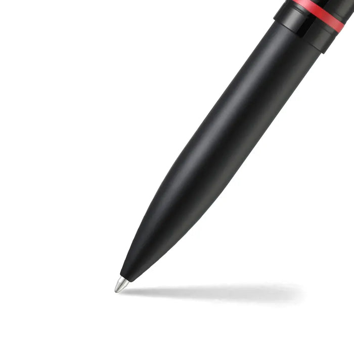 sheaffer-icon-9108-matte-black-ballpoint-pen-with-gloss-black-pvd-trim-nib-view