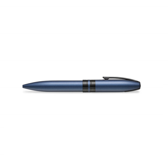 sheaffer-icon-9110-metalic-blue-ballpoint-pen-with-gloss-black-trim-side-view