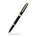 sheaffer-sagaris-9471-gloss-black-rollerball-pen-with-gold-tone-trim-open-view