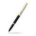 sheaffer-sagaris-9475-gloss-black-barrel-and-chrome-cap-rollerball-pen-with-gold-tone-trim-open-view