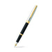 sheaffer-sagaris-9475-gloss-black-barrel-and-chrome-cap-fountain-pen-with-gold-tone-trim-open-view