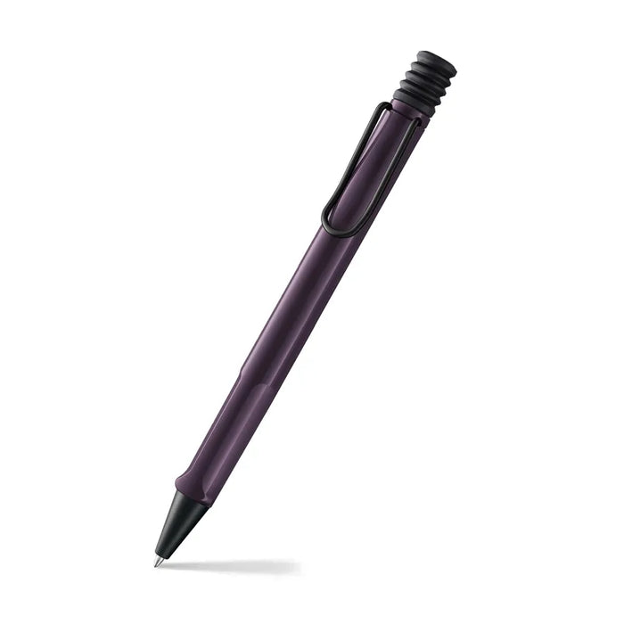 lamy-2D8-safari-ballpoint-pen-medium-violet-blackberry-front-view