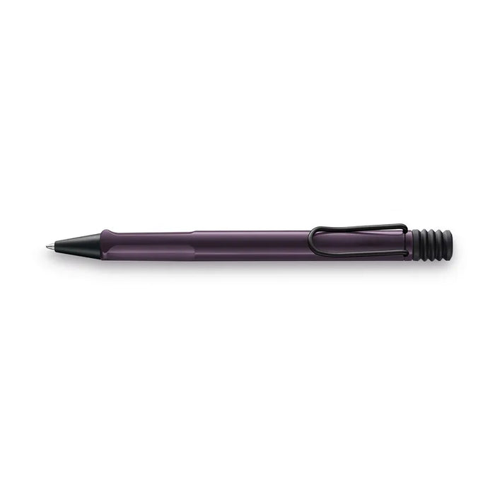 lamy-2D8-safari-ballpoint-pen-medium-violet-blackberry-side-view