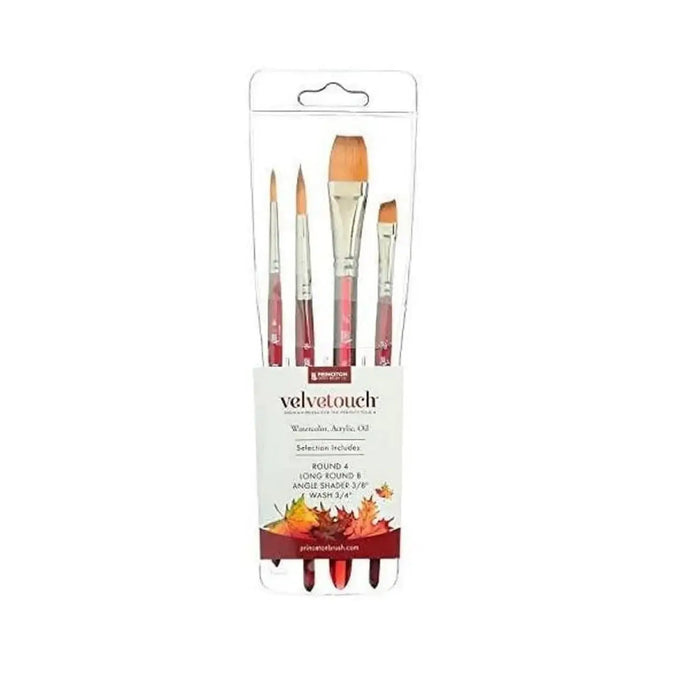 Princeton Velvetouch Professional Brush Set of 4