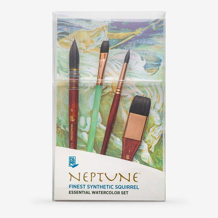 Princeton Neptune Short Handle Professional Box Paintbrush Set of 4