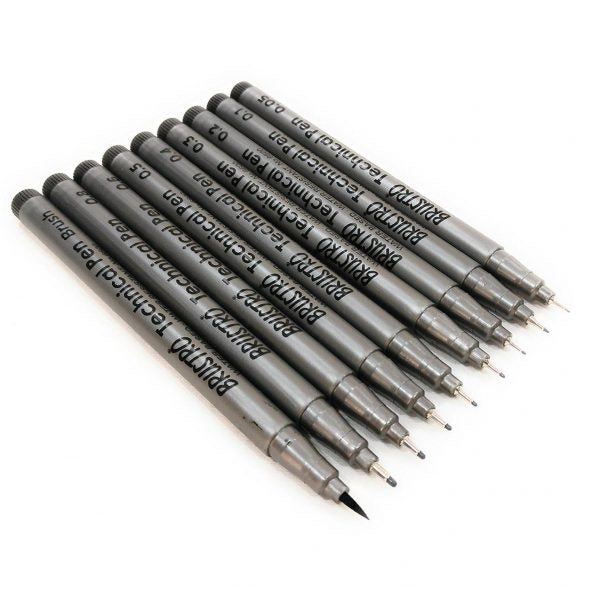 Brustro - Technical Pen Set of 9