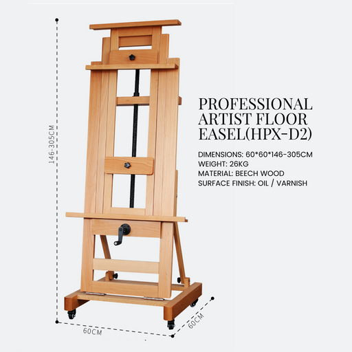 professional-artist-floor-easel-(HPX-D2)-front