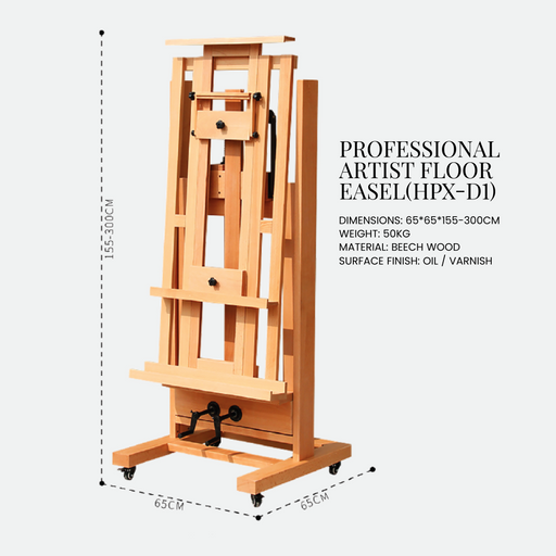 professional-artist-floor-easel-(HPX-D1)-front