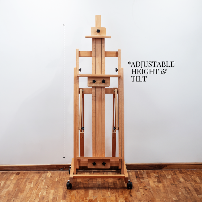 professional-artist-wooden-easel-(HPX-W14)-front-view