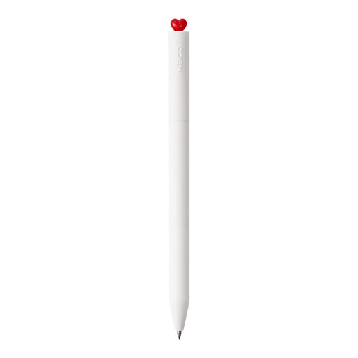 kaco-first-red-heart-0.5-mm.-rollerball-pen-white-front-view