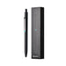 kaco-midot-black-clip-chrome-0.5mm-gel-pen-black/turquoise-pen-with-packaging-view