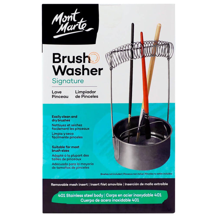 Mont Marte Brush Washer Signature Stainless Steel