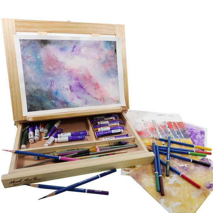 Mont Marte Tabletop Easel with Drawer Signature