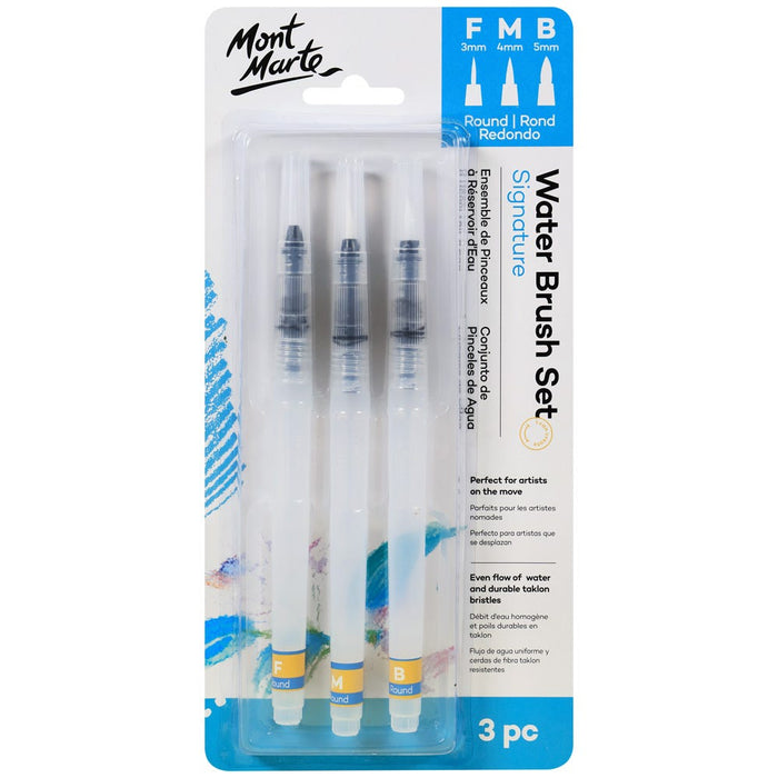 Mont Marte Water Brush Set Signature Set of 3