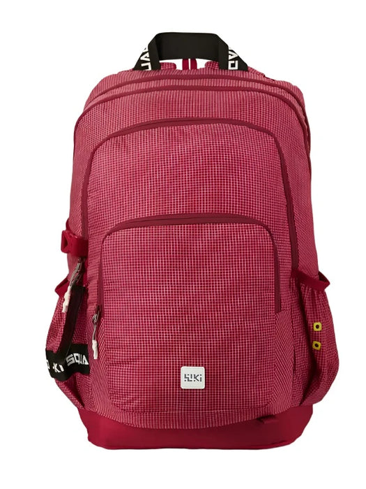 WIKI Squad 4 Laptop Backpack 40L - Grid Red
