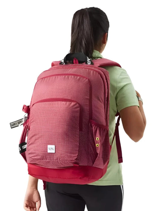 WIKI Squad 4 Laptop Backpack 40L - Grid Red