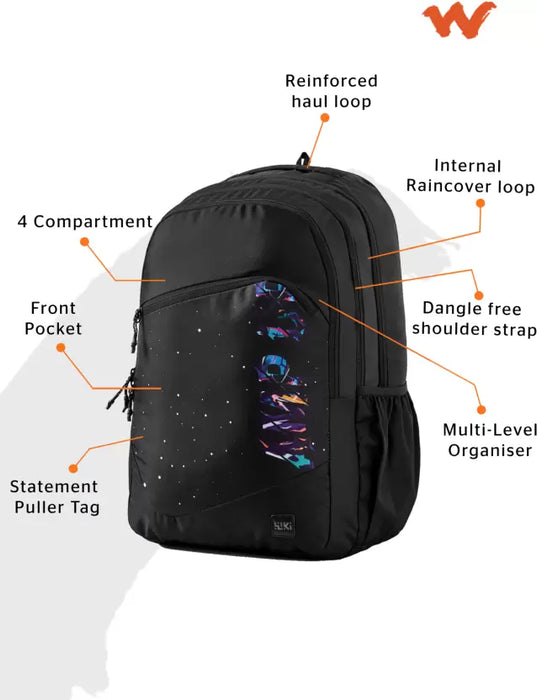 WIKI 4 Backpack 37.5 L - Astronaut Black