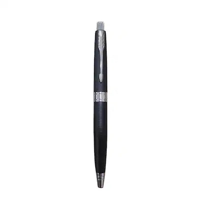 parker-aster-rings-matte-black-CT-ballpoint-pen-side-view