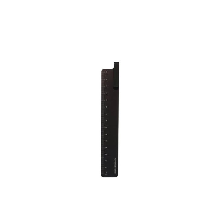 kaco-ruma-ruler-&-bookmark- black-front-view