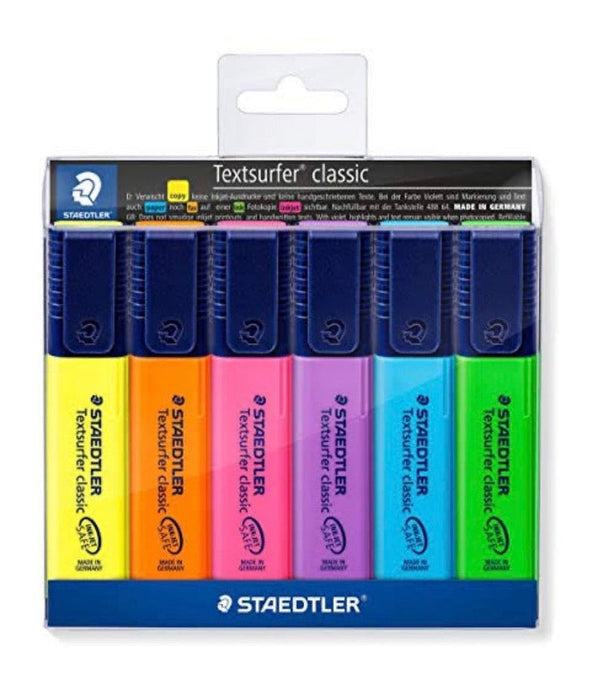 Staedtler Textsurfer Classic Highlighter Pen Set Of 6