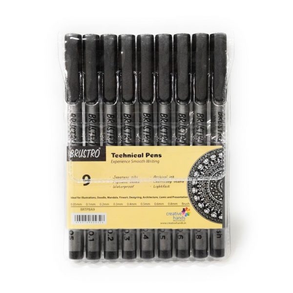 Brustro - Technical Pen Set of 9