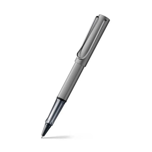 lamy-AL-star-32-rollerball-pen-graphite-with-chrome-metal-clip-front-view